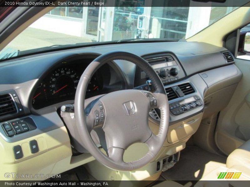 Dark Cherry Pearl / Beige 2010 Honda Odyssey EX-L