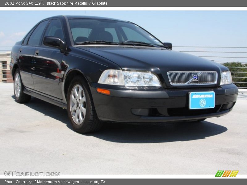Black Sapphire Metallic / Graphite 2002 Volvo S40 1.9T