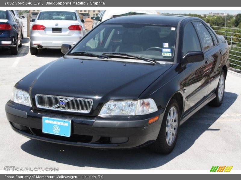 Black Sapphire Metallic / Graphite 2002 Volvo S40 1.9T