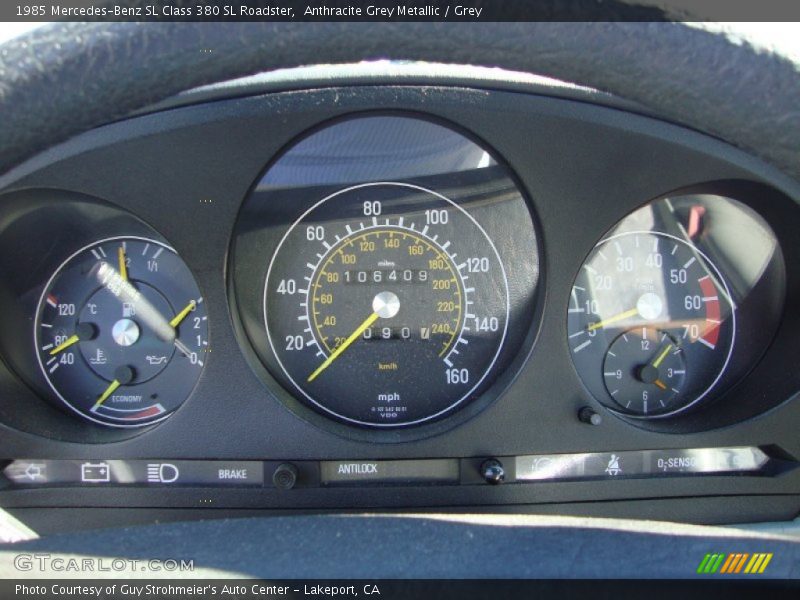 1985 SL Class 380 SL Roadster 380 SL Roadster Gauges