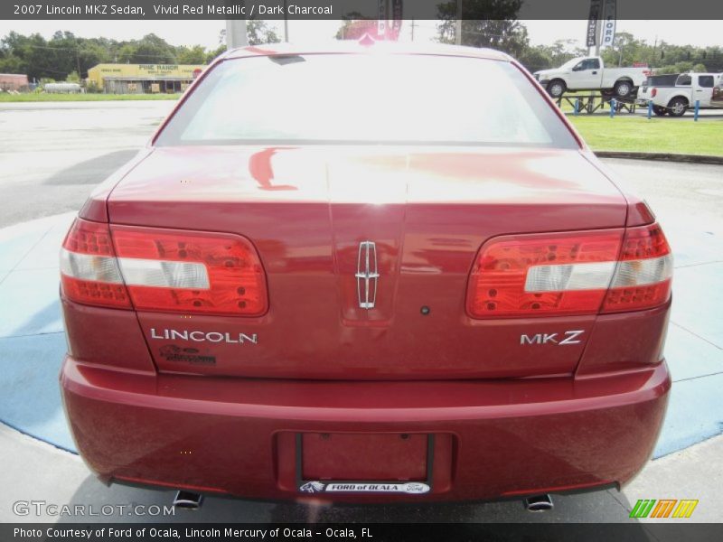 Vivid Red Metallic / Dark Charcoal 2007 Lincoln MKZ Sedan