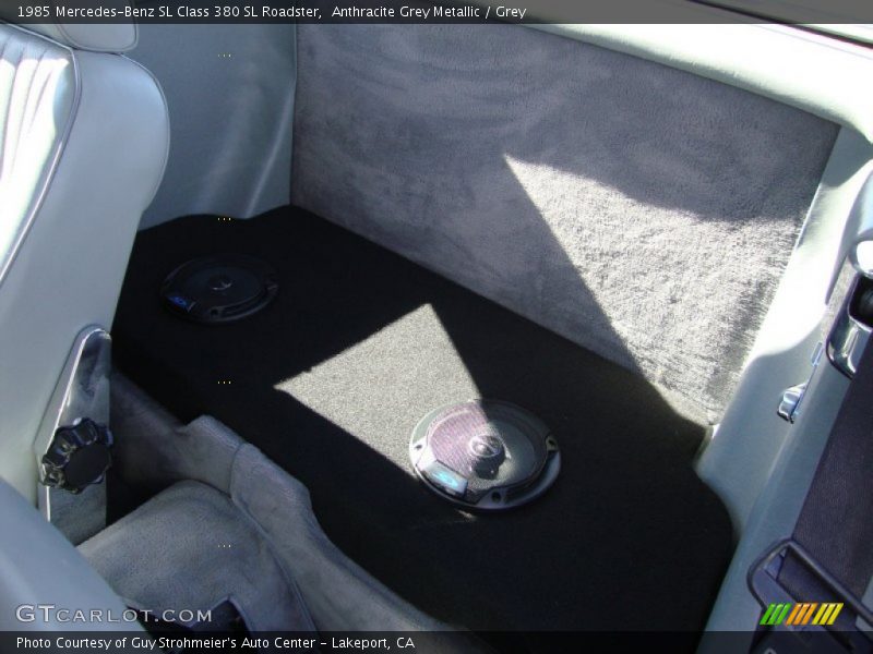 Anthracite Grey Metallic / Grey 1985 Mercedes-Benz SL Class 380 SL Roadster