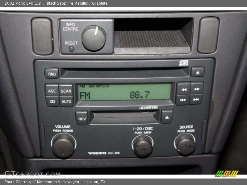 Black Sapphire Metallic / Graphite 2002 Volvo S40 1.9T