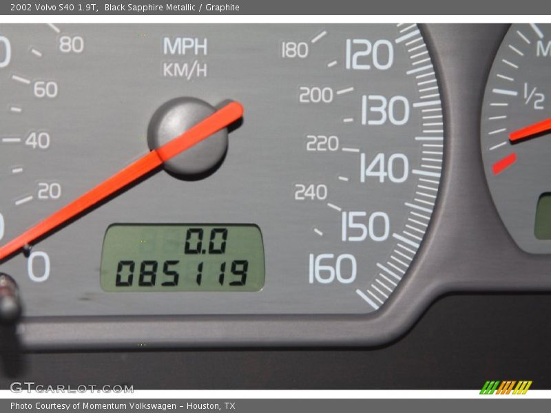 Black Sapphire Metallic / Graphite 2002 Volvo S40 1.9T