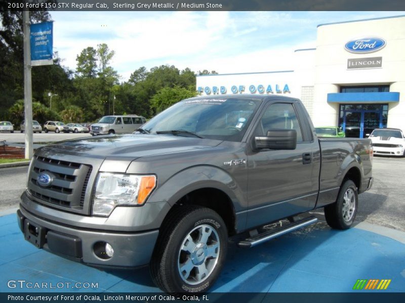 Sterling Grey Metallic / Medium Stone 2010 Ford F150 STX Regular Cab