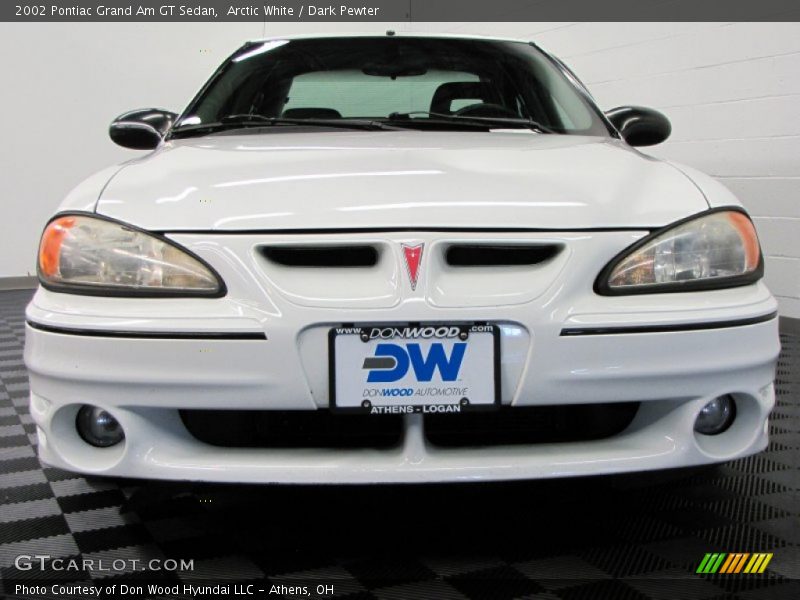 Arctic White / Dark Pewter 2002 Pontiac Grand Am GT Sedan