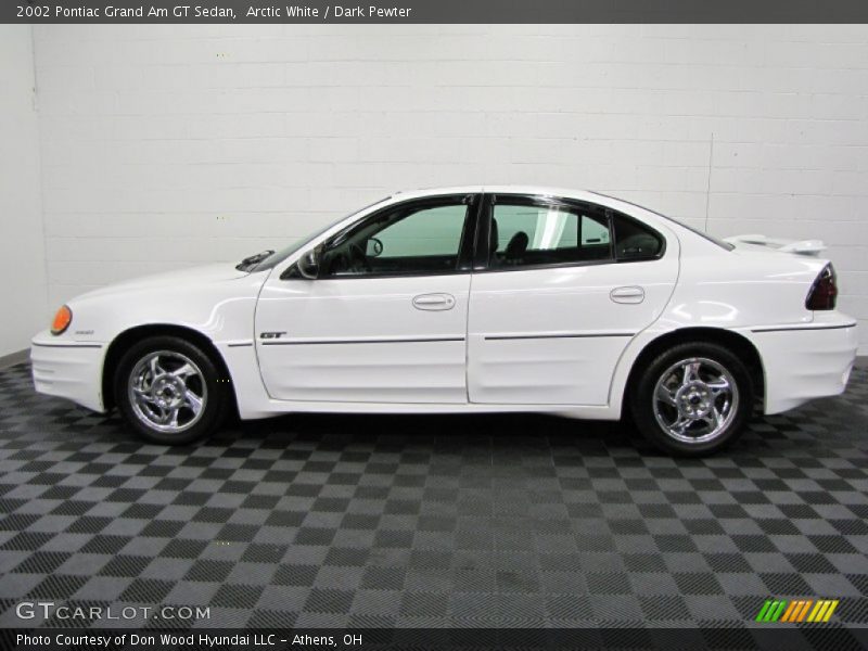 Arctic White / Dark Pewter 2002 Pontiac Grand Am GT Sedan