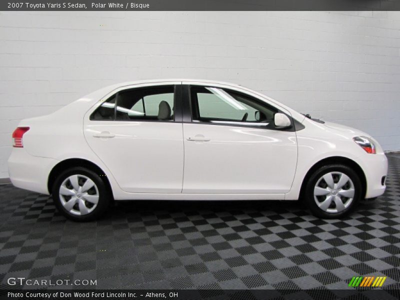 Polar White / Bisque 2007 Toyota Yaris S Sedan