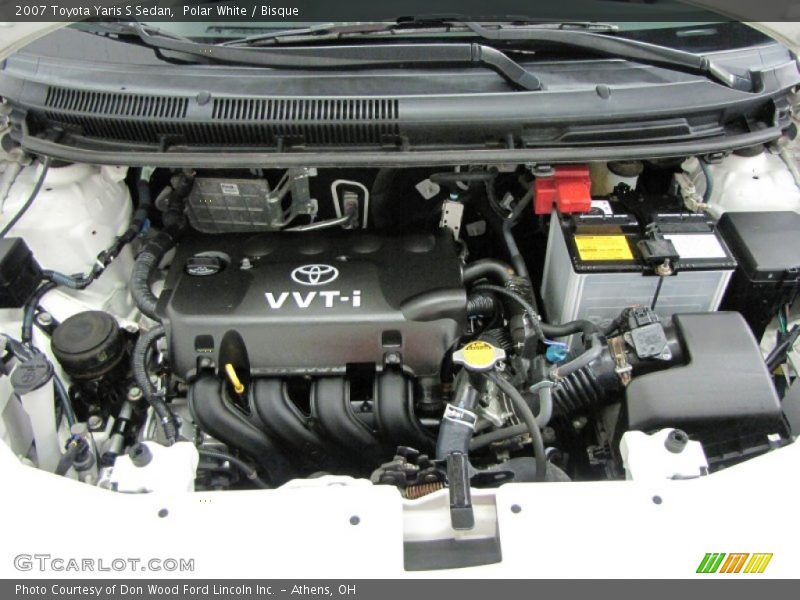 Polar White / Bisque 2007 Toyota Yaris S Sedan