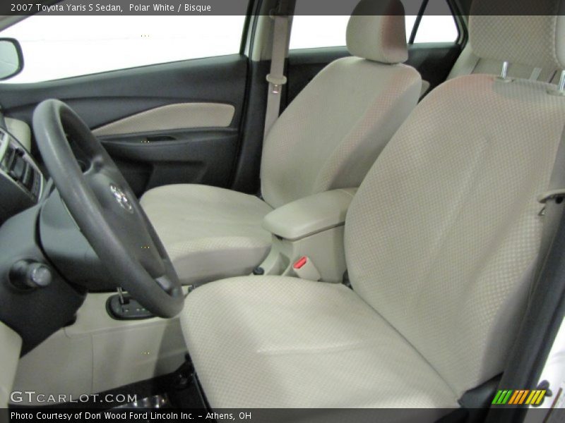 Polar White / Bisque 2007 Toyota Yaris S Sedan