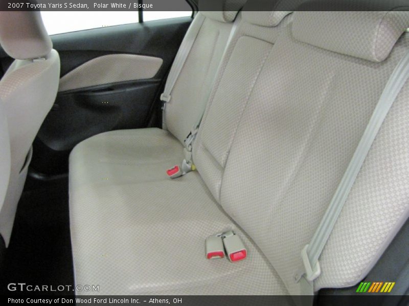 Polar White / Bisque 2007 Toyota Yaris S Sedan