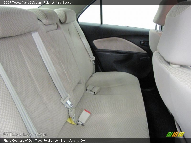 Polar White / Bisque 2007 Toyota Yaris S Sedan