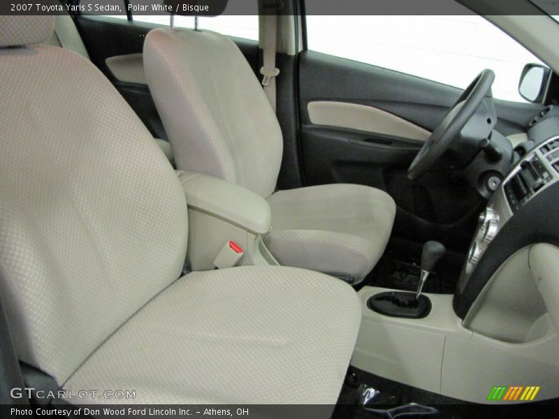 Polar White / Bisque 2007 Toyota Yaris S Sedan