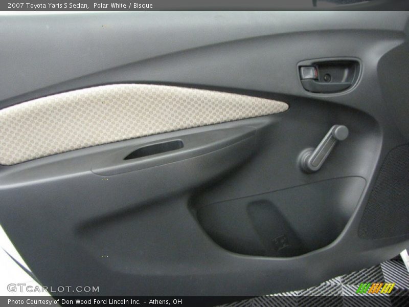 Polar White / Bisque 2007 Toyota Yaris S Sedan
