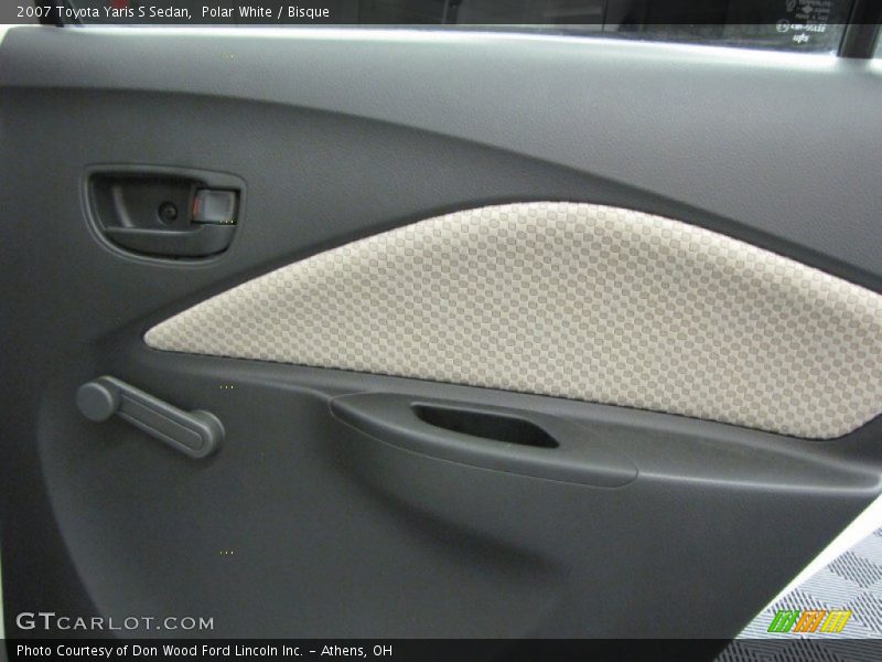 Polar White / Bisque 2007 Toyota Yaris S Sedan