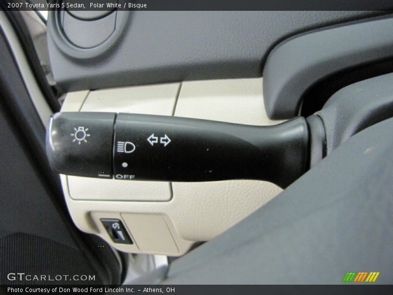 Polar White / Bisque 2007 Toyota Yaris S Sedan