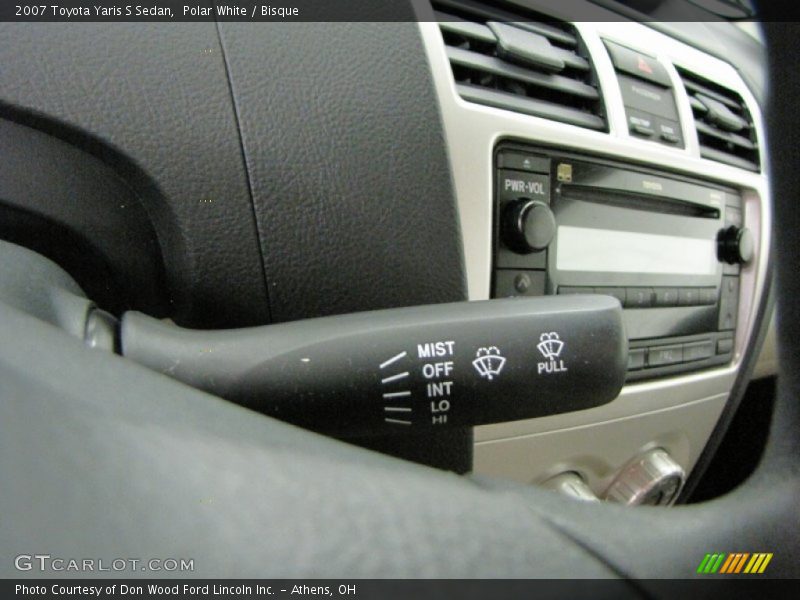 Polar White / Bisque 2007 Toyota Yaris S Sedan