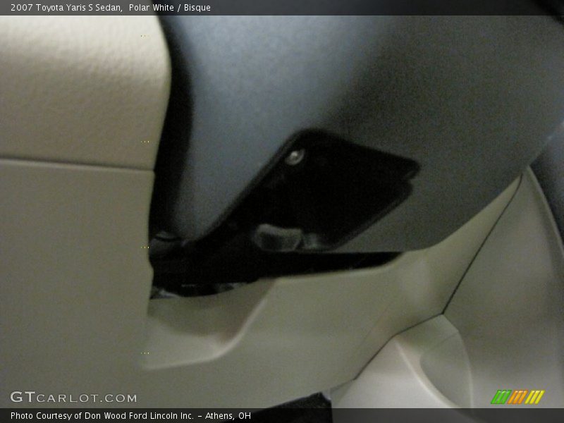 Polar White / Bisque 2007 Toyota Yaris S Sedan