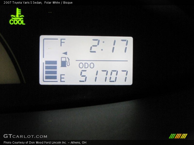 Polar White / Bisque 2007 Toyota Yaris S Sedan