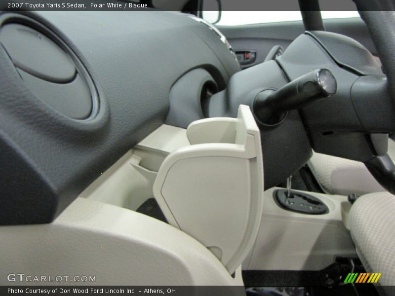 Polar White / Bisque 2007 Toyota Yaris S Sedan