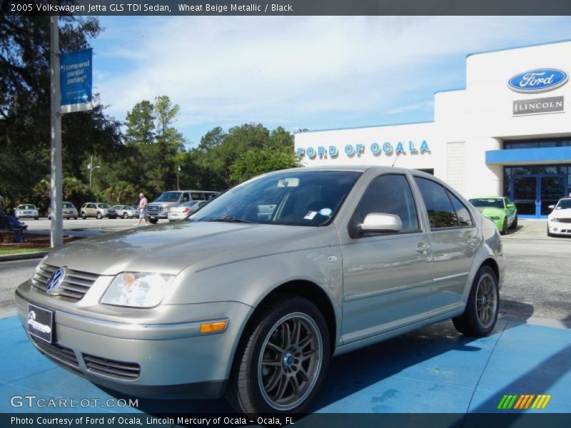 Wheat Beige Metallic / Black 2005 Volkswagen Jetta GLS TDI Sedan