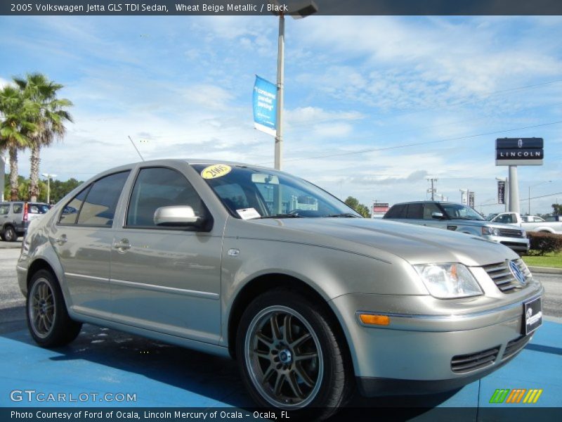 Wheat Beige Metallic / Black 2005 Volkswagen Jetta GLS TDI Sedan