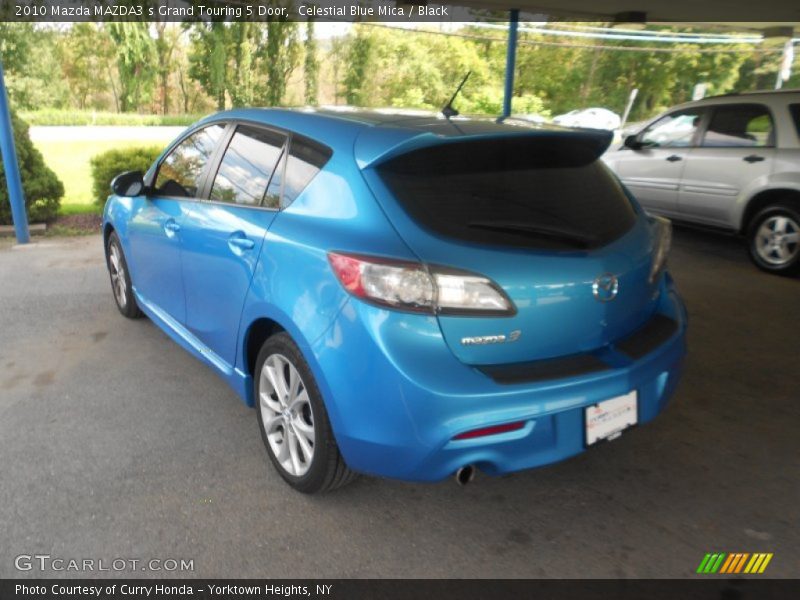 Celestial Blue Mica / Black 2010 Mazda MAZDA3 s Grand Touring 5 Door