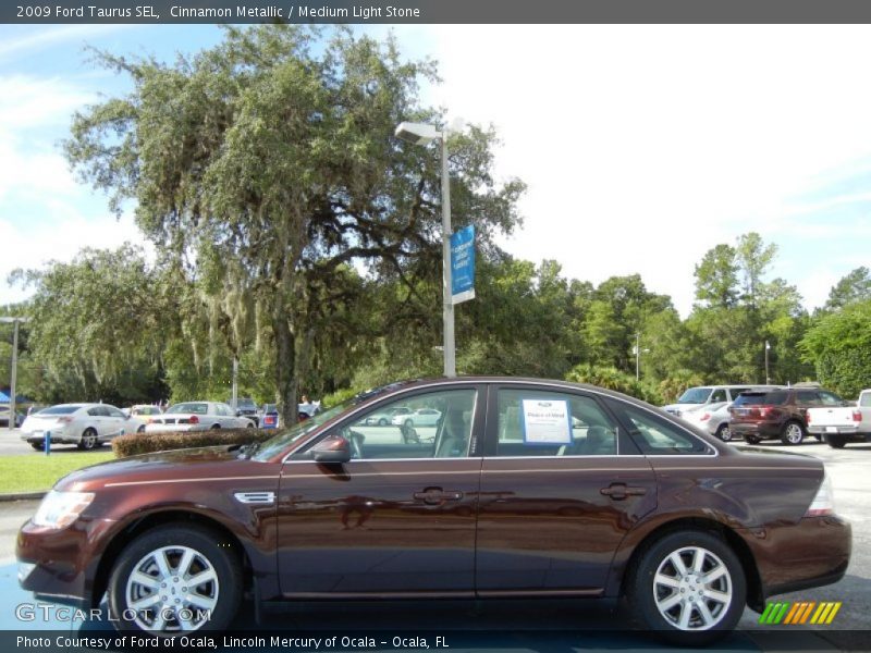 Cinnamon Metallic / Medium Light Stone 2009 Ford Taurus SEL