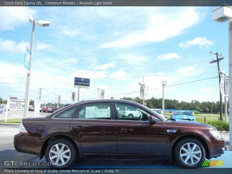 Cinnamon Metallic / Medium Light Stone 2009 Ford Taurus SEL