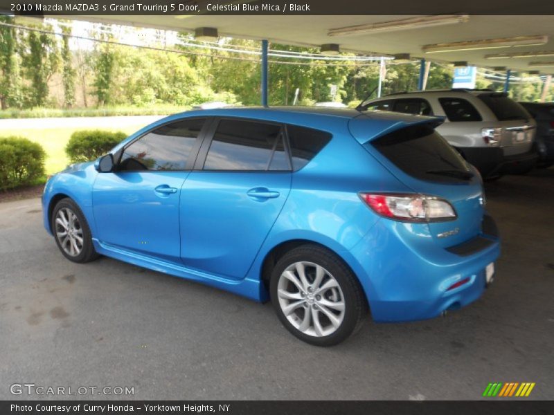 Celestial Blue Mica / Black 2010 Mazda MAZDA3 s Grand Touring 5 Door