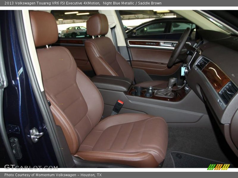 Night Blue Metallic / Saddle Brown 2013 Volkswagen Touareg VR6 FSI Executive 4XMotion