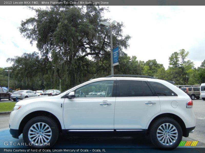White Platinum Tri-Coat / Medium Light Stone 2013 Lincoln MKX FWD