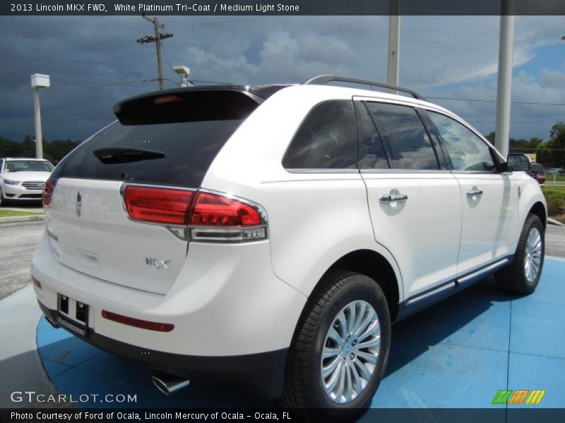 White Platinum Tri-Coat / Medium Light Stone 2013 Lincoln MKX FWD