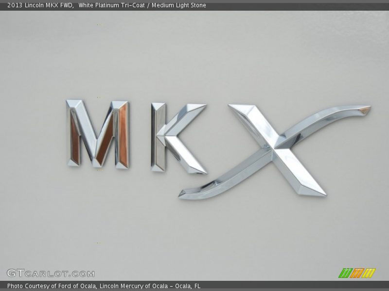 White Platinum Tri-Coat / Medium Light Stone 2013 Lincoln MKX FWD