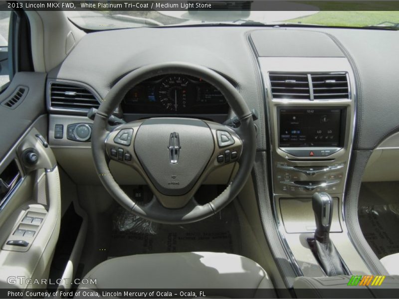 White Platinum Tri-Coat / Medium Light Stone 2013 Lincoln MKX FWD