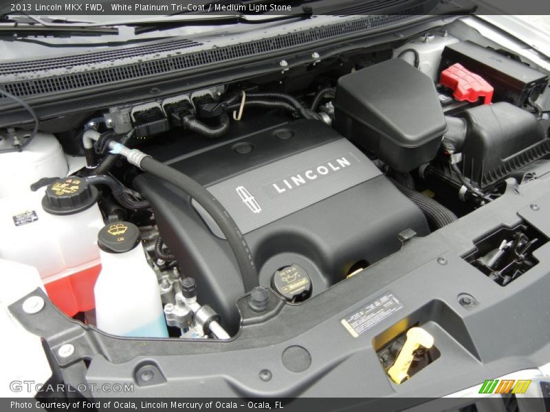 White Platinum Tri-Coat / Medium Light Stone 2013 Lincoln MKX FWD
