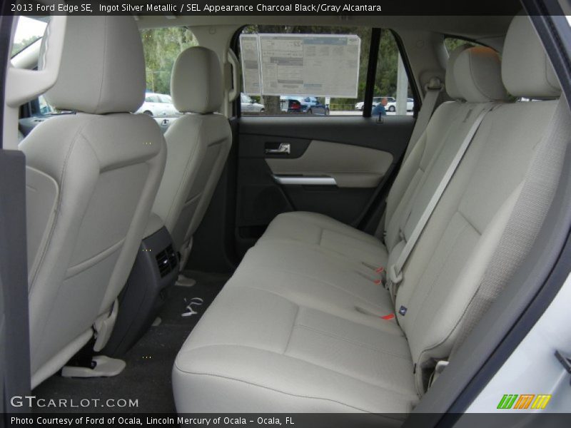 Ingot Silver Metallic / SEL Appearance Charcoal Black/Gray Alcantara 2013 Ford Edge SE
