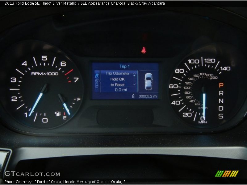 Ingot Silver Metallic / SEL Appearance Charcoal Black/Gray Alcantara 2013 Ford Edge SE