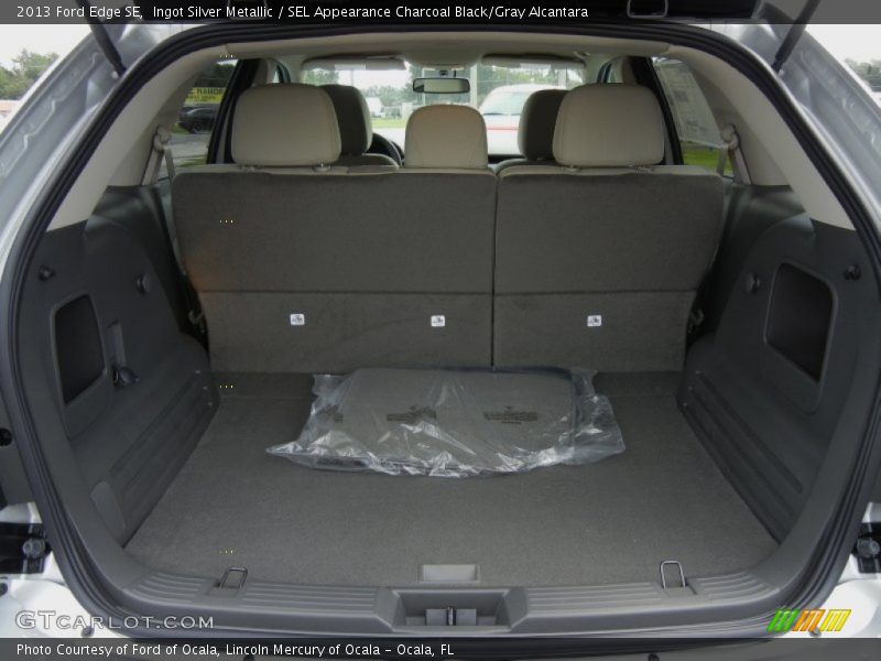 Ingot Silver Metallic / SEL Appearance Charcoal Black/Gray Alcantara 2013 Ford Edge SE