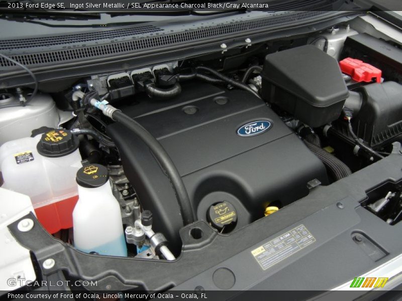Ingot Silver Metallic / SEL Appearance Charcoal Black/Gray Alcantara 2013 Ford Edge SE