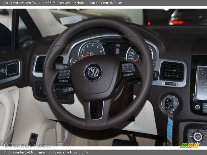Black / Cornsilk Beige 2013 Volkswagen Touareg VR6 FSI Executive 4XMotion