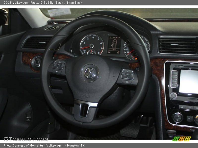 Black / Titan Black 2013 Volkswagen Passat 2.5L SEL