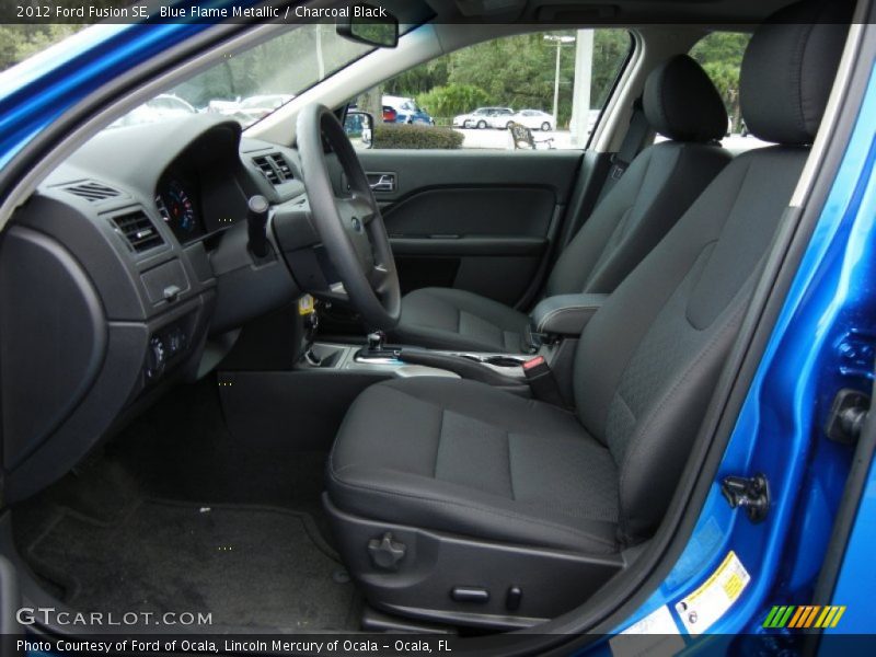 Blue Flame Metallic / Charcoal Black 2012 Ford Fusion SE