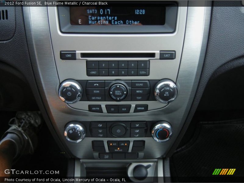 Blue Flame Metallic / Charcoal Black 2012 Ford Fusion SE
