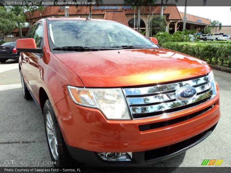 Blazing Copper Metallic / Camel 2008 Ford Edge SEL