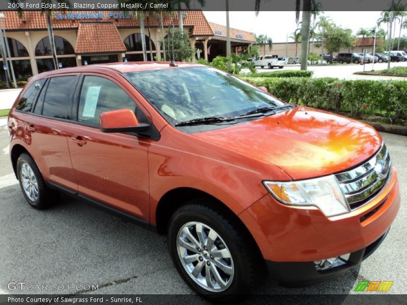 Blazing Copper Metallic / Camel 2008 Ford Edge SEL