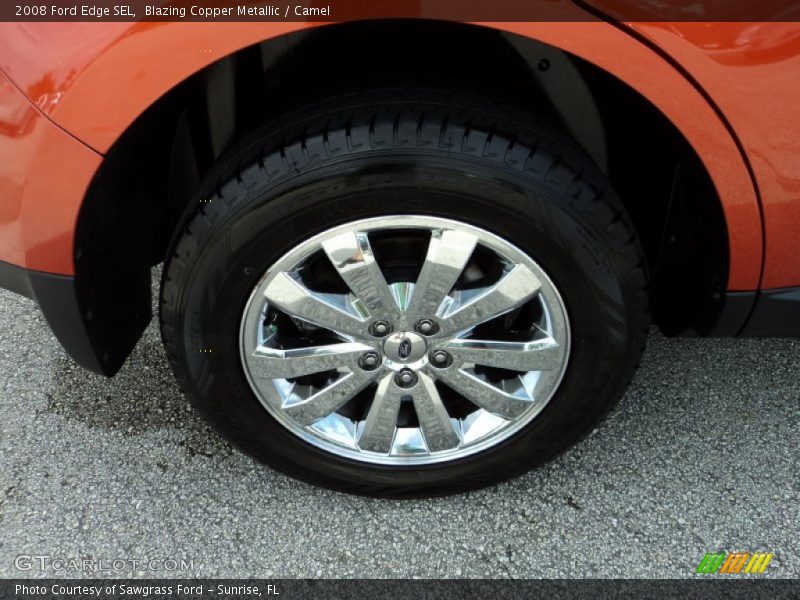 Blazing Copper Metallic / Camel 2008 Ford Edge SEL