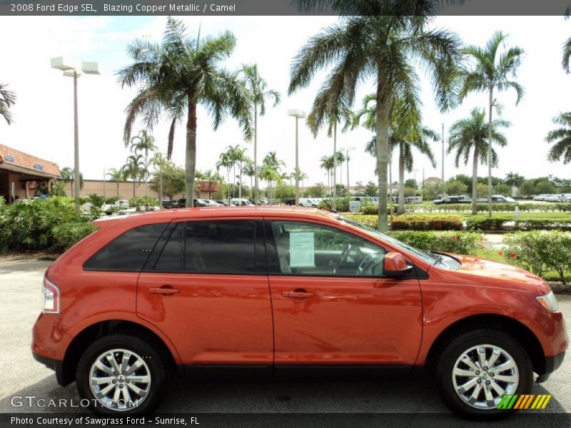 Blazing Copper Metallic / Camel 2008 Ford Edge SEL
