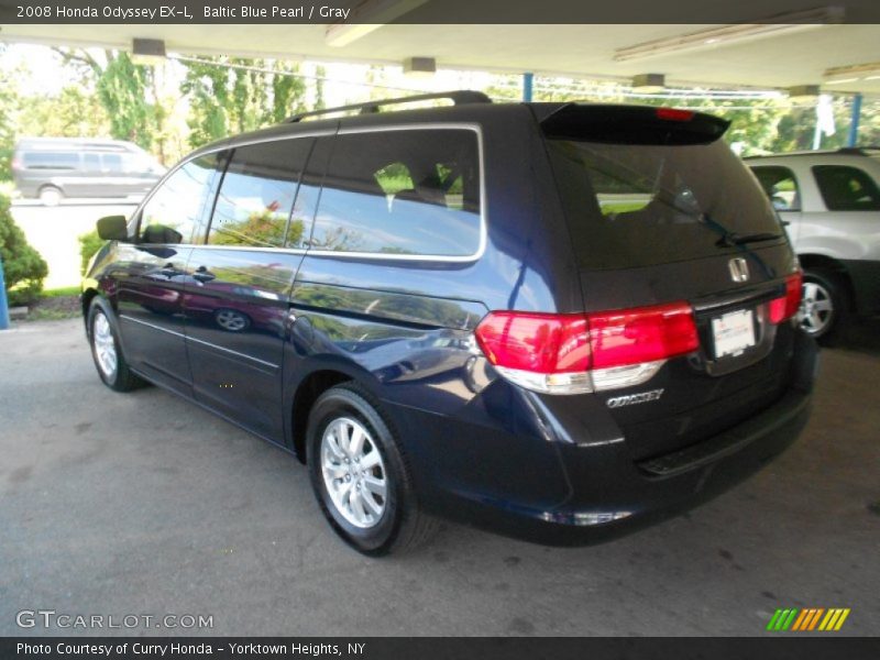 Baltic Blue Pearl / Gray 2008 Honda Odyssey EX-L