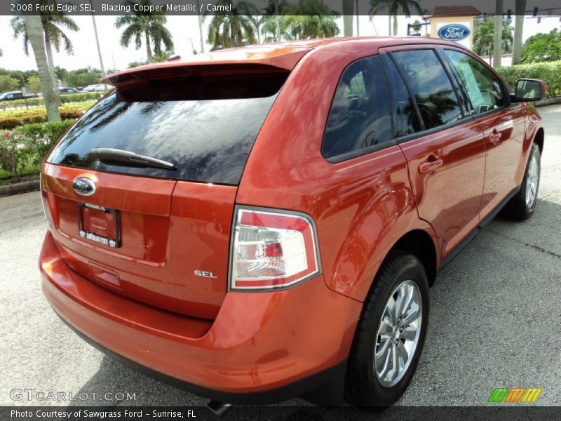 Blazing Copper Metallic / Camel 2008 Ford Edge SEL